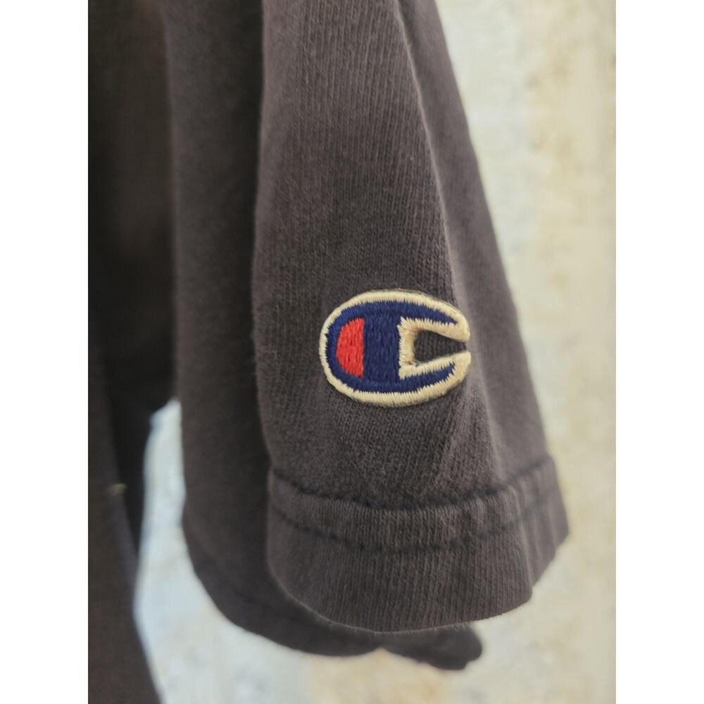 Vintage 90s Champion Logo Navy T-Shirt Medium Sportswear Streetwear thick heavy - Picture 10 of 11